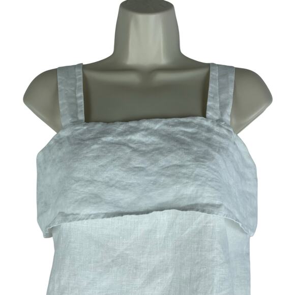 Quince 100% European Linen Square Neck Tank Top White Size XS - Picture 4 of 10